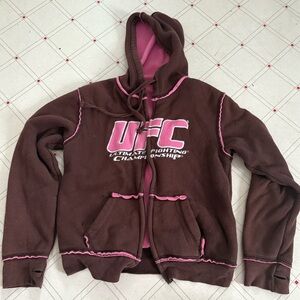Y2K UFC women’s zip up hoodie